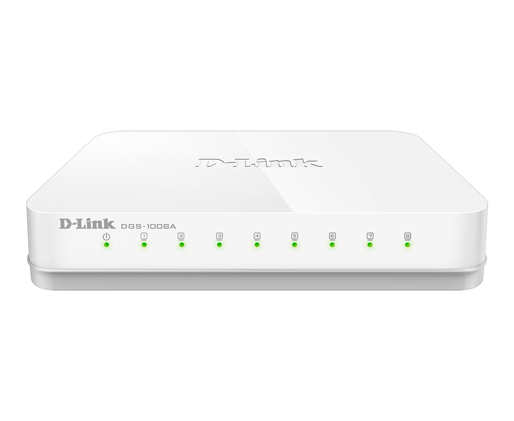 D-Link 8 port 10/100/1000Base-T unmanaged gigabit switch