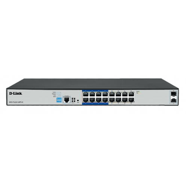 26-port 10/100/1000Base-T Long Range 250m PoE+ Smart Switch with 24 PoE ports, 2 SFP ports, 250W PoE Power budget (UK/EU Plug)