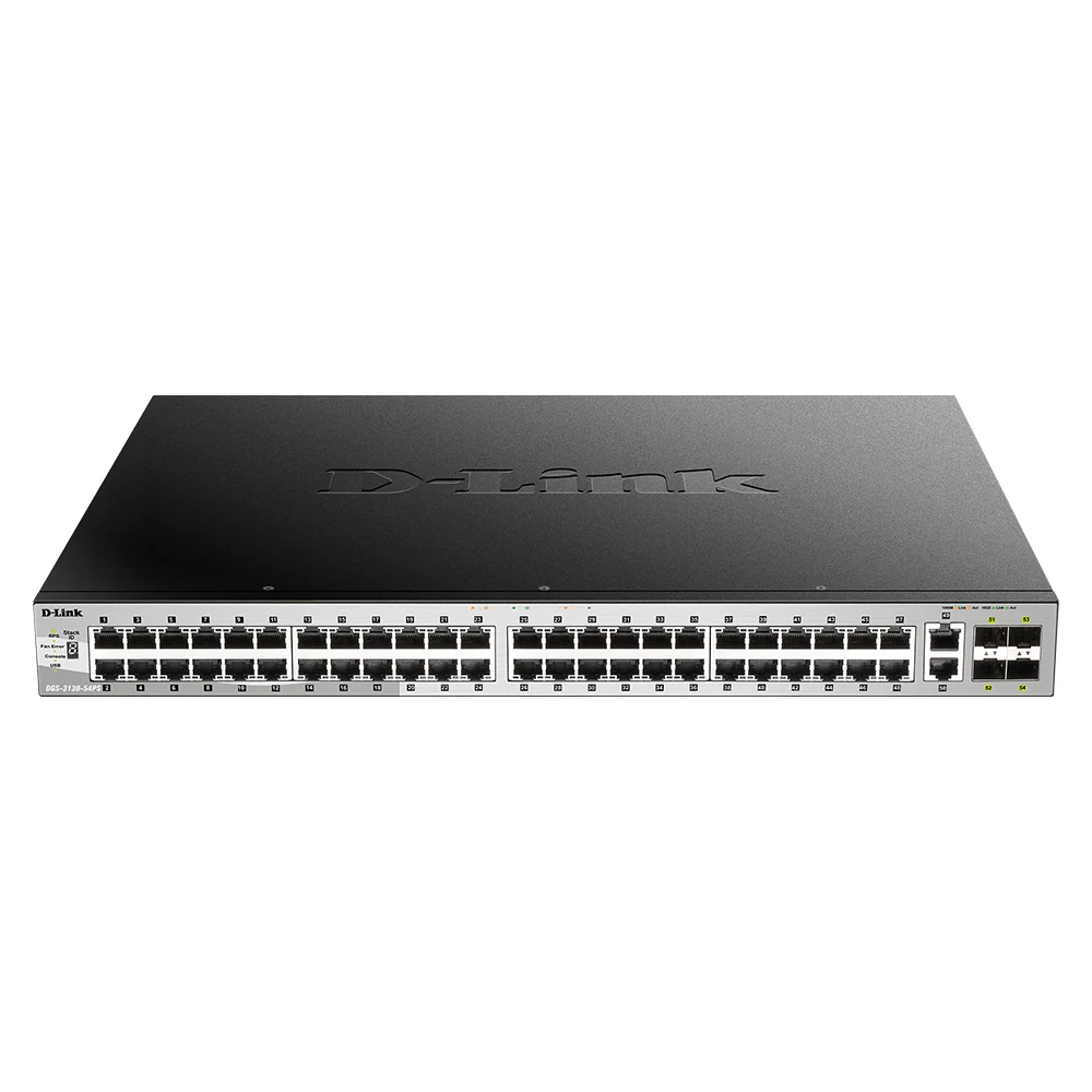 48 10/100/1000BASE-T PoE ports + 2 10G BASE-T + 4 10G SFP+ ports, Lite L3 Stackable Managed Switch (stacking cable not included),(PoE Power Budget: 370W, 740W with external RPS DPS-700) (802.3af/802.3at support)