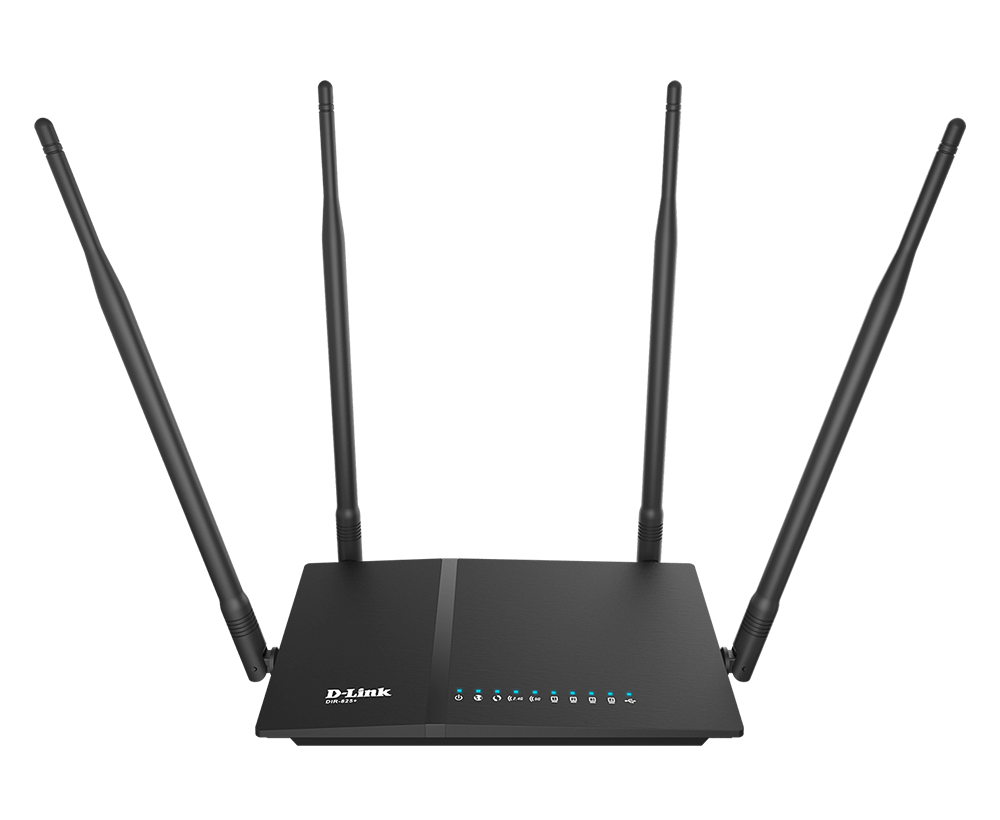 Wireless AC 1200 Dual Band (11a/b/g/n/ac) Router, 4 x Gigabit ports, Gigabit WAN , 4 external antennas, VPN support , Multiple operational modes: Router/Access Point/Repeater/WISP Repeater/WiFi Client, Dual Access PPPoE  (Russian PPPoE), D-Link Click `n` Connect App Support, EU power Plug