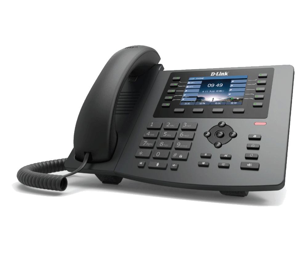 SIP Color LCD Business IP Phone with  1 x Gigbit PoE port, 1 x Gigabit LAN port, 3.5inch Color LCD display