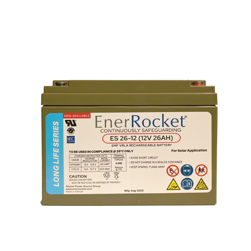 Enerocket 12V 26AH Battery