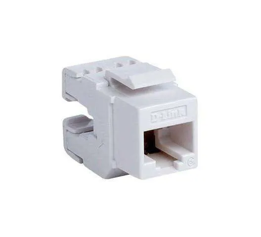 CAT6 UTP 180 Punch Down Keystone Jack – White Color