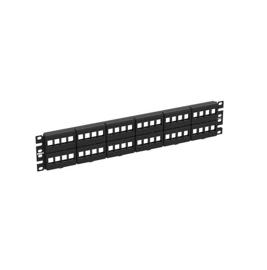 NetKey® Patch Panel, 48 Port, 2 RU, BL