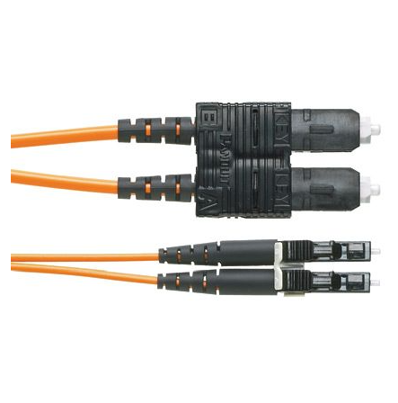 NetKey 2-fiber OM3 LC to SC patch cord LSZH