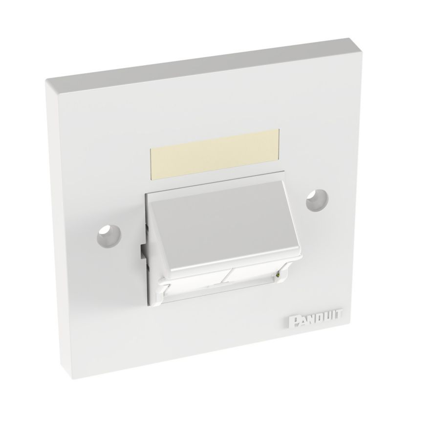 Faceplate, 86×86, 2 Port, Arctic White